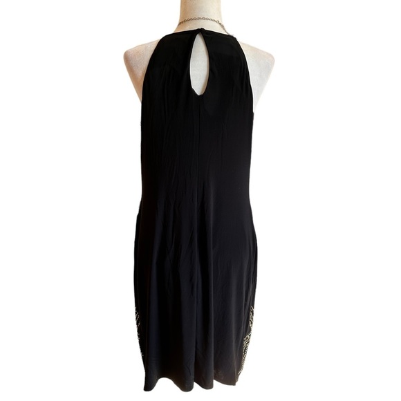 Blue Sage Beaded High Neckline Dress - Picture 3 of 5